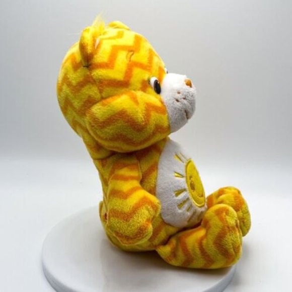 Care Bears Funshine Bear Chevron Striped Plush Stuffed Animal Just Play 2015 8” - Picture 5 of 9